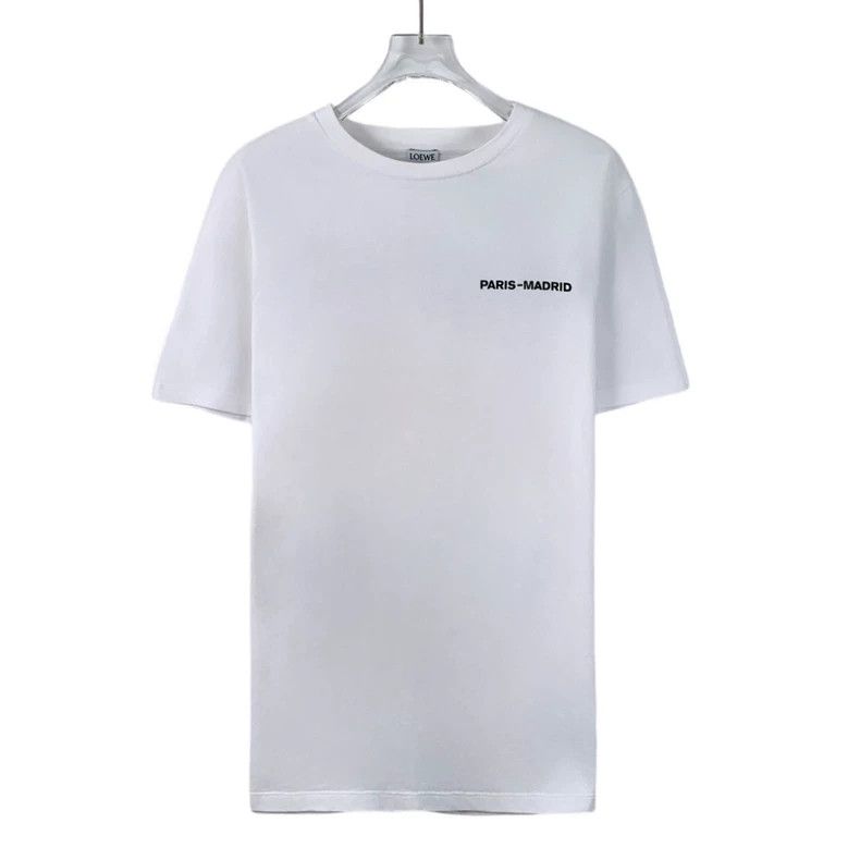 Loewe Loewe White lettered snow mountain print cotton round neck Size L / US 10 / IT 46 - 1 Thumbnail