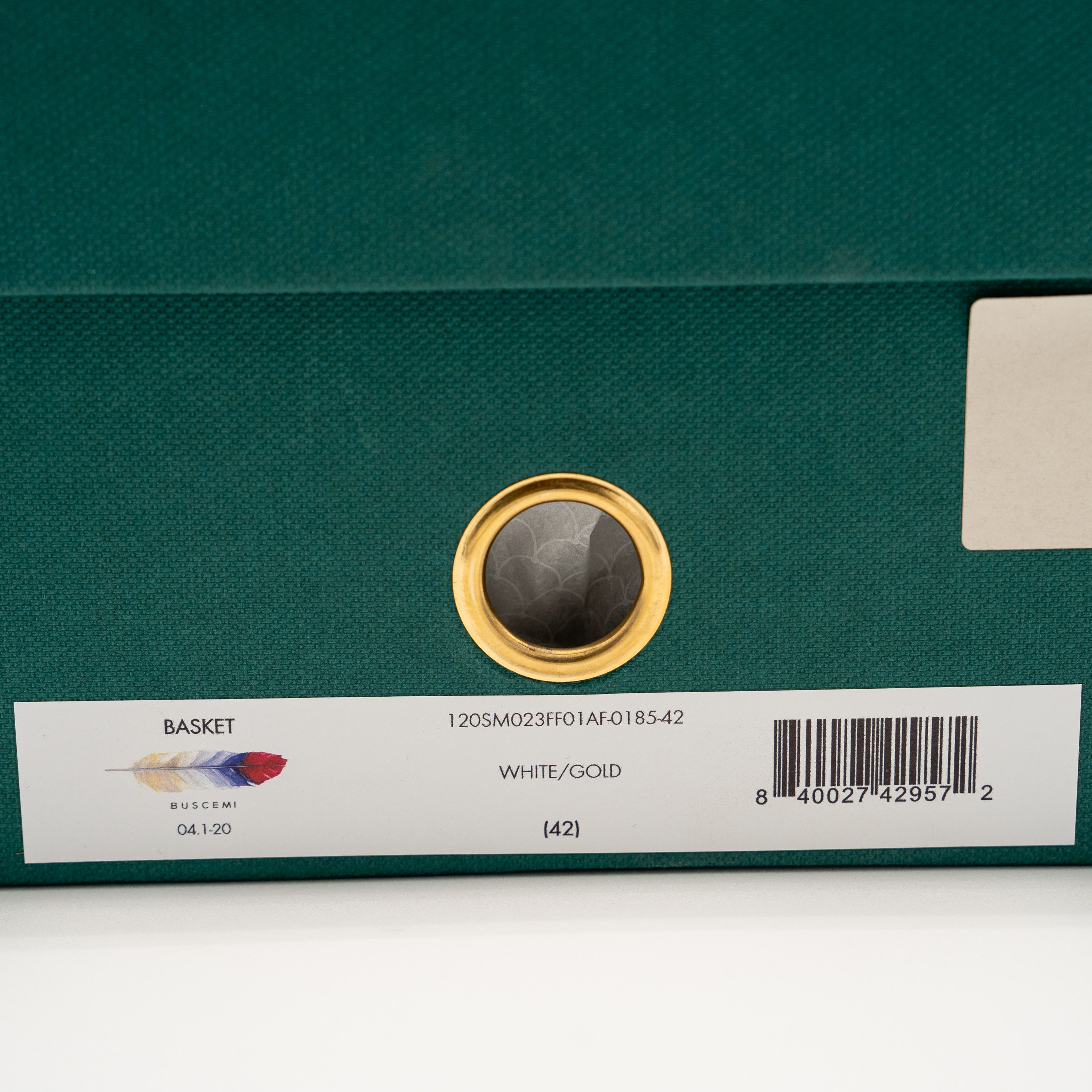 Buscemi 42eu 9 us - BUSCEMI Basket White High Top Sneakers Leather Size US 9 / EU 42 - 13 Thumbnail