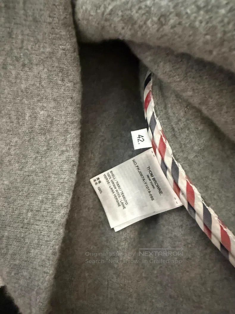 Thom Browne Thom Browne Striped Wool Coat Size US XS / EU 42 / 0 - 3 Thumbnail
