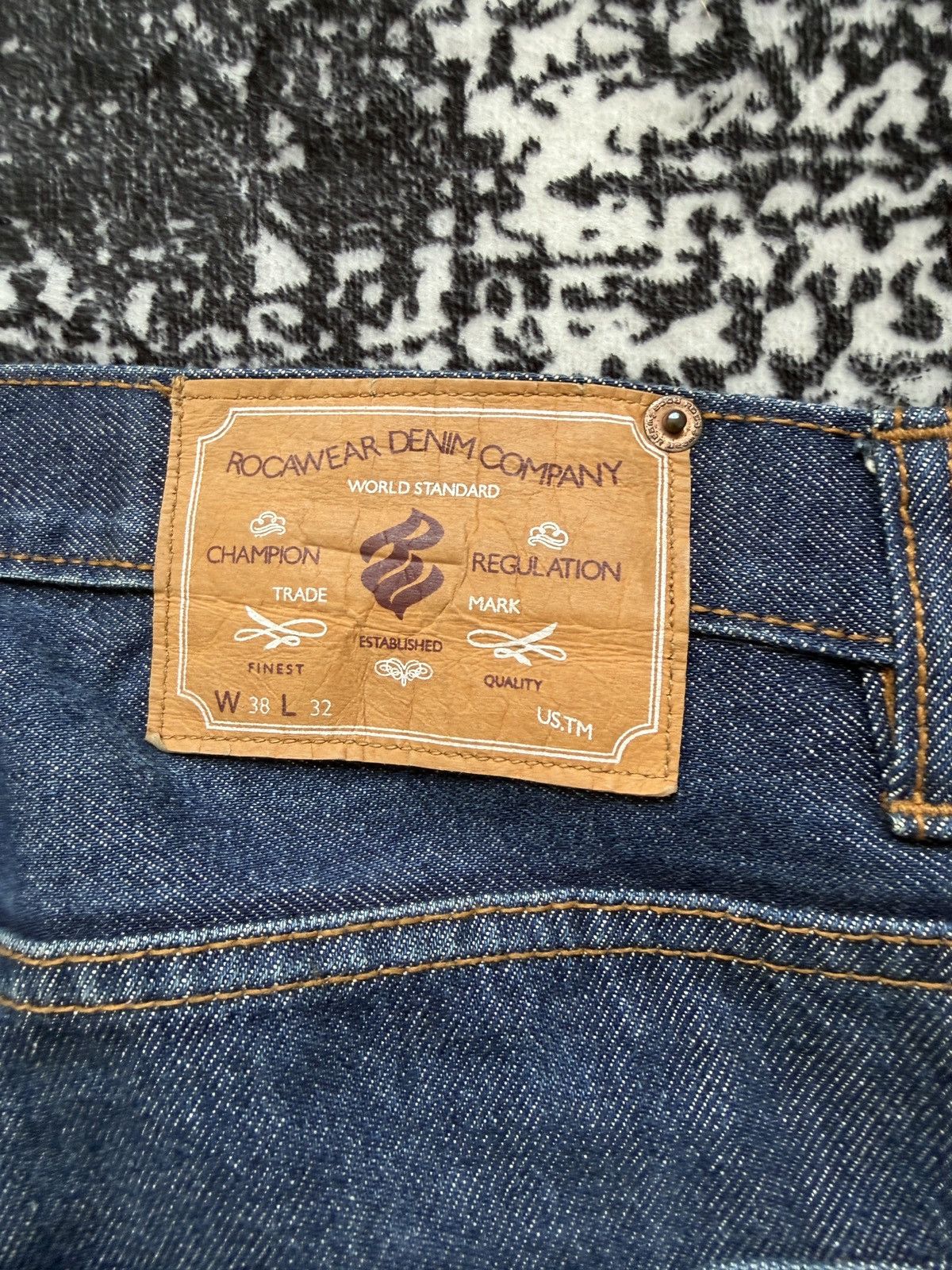 Rocawear Vintage Y2K Rocawer Baggy Denim Pants Size US 38 / EU 54 - 8 Thumbnail