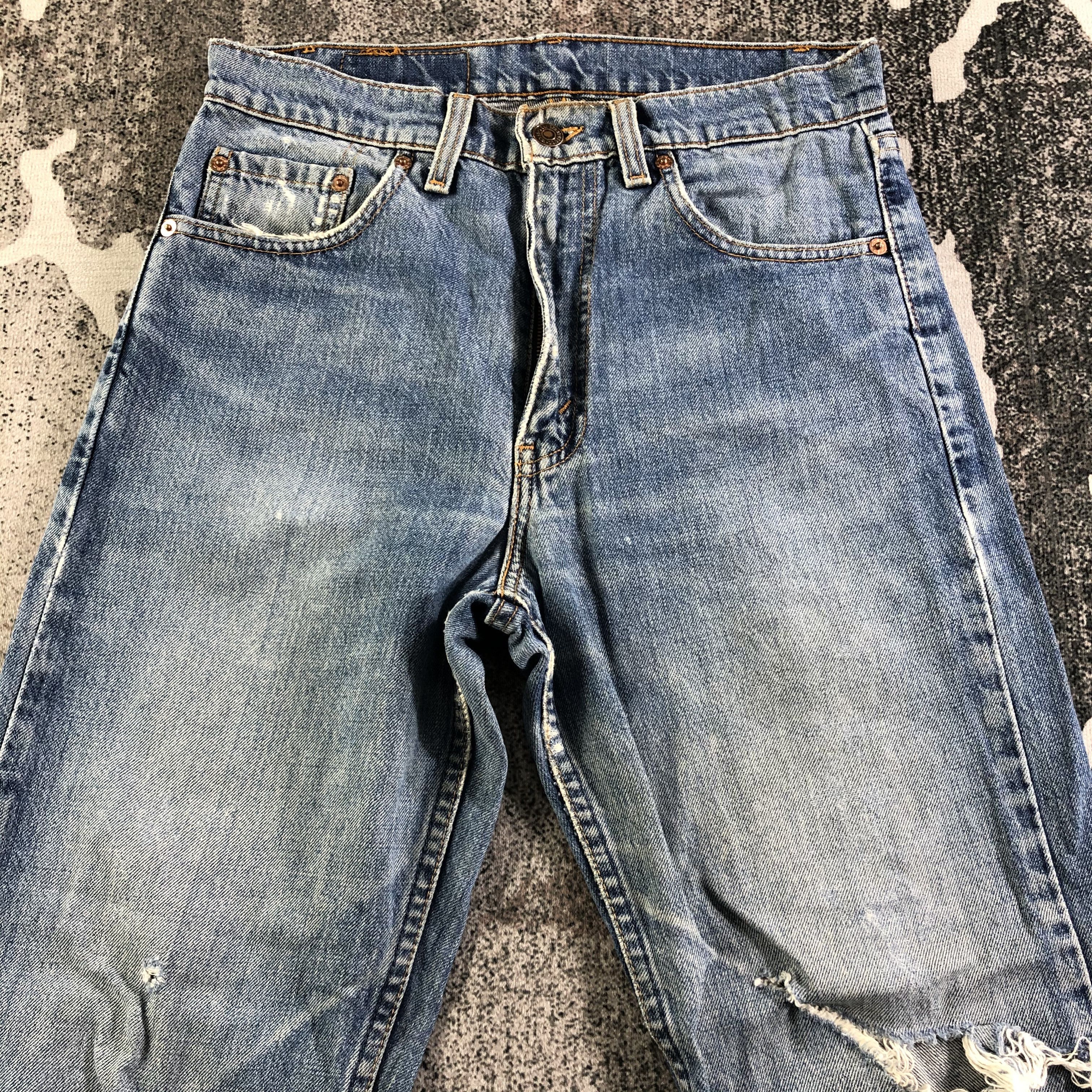 Levi's Vintage 90s Levis 519 Jeans Distressed Denim KJ2925 Size US 29 - 3 Thumbnail