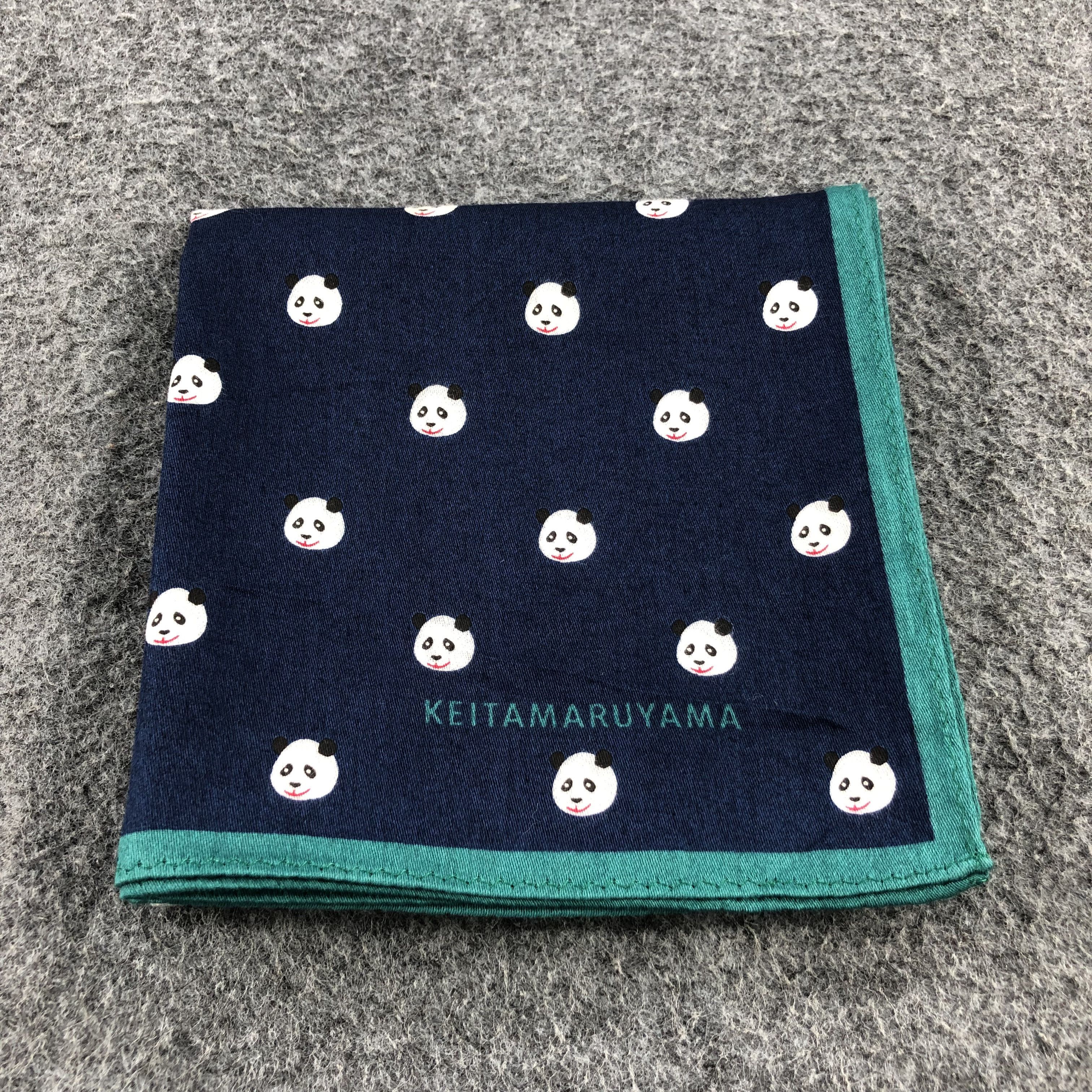 KEITAMARUYAMA Keita Maruyama Panda Handkerchief Neckerchief Bandana H1311 Size ONE SIZE - 5 Thumbnail