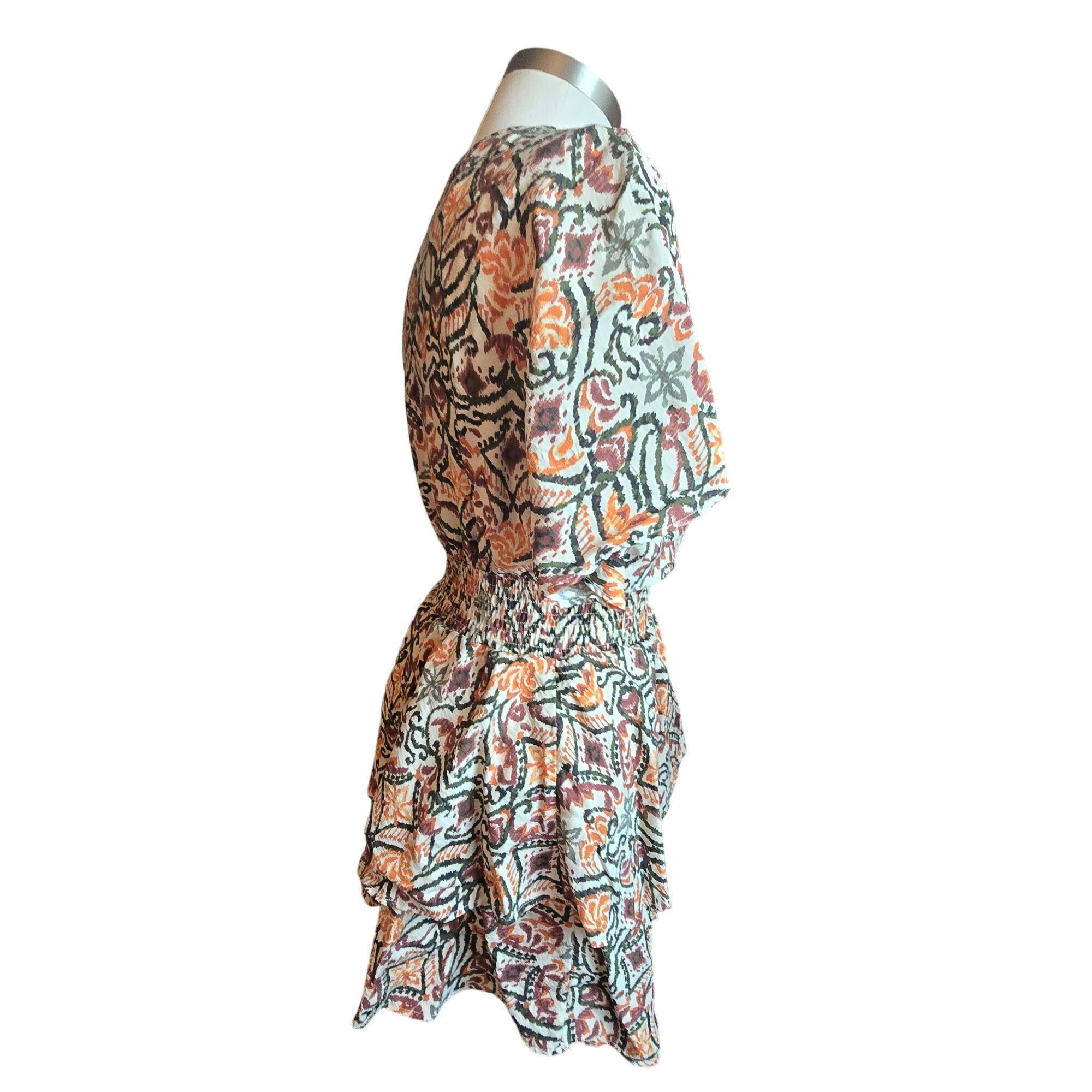 Zara Zara Floral Patterned Womens Wrap Dress Size M Elastic Waist Size M / US 6-8 / IT 42-44 - 4 Thumbnail