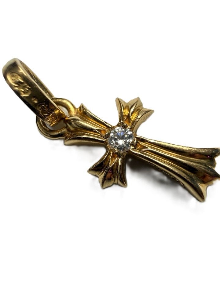 Chrome Hearts 22k Gold Baby Fat Diamond Size ONE SIZE - 2 Thumbnail
