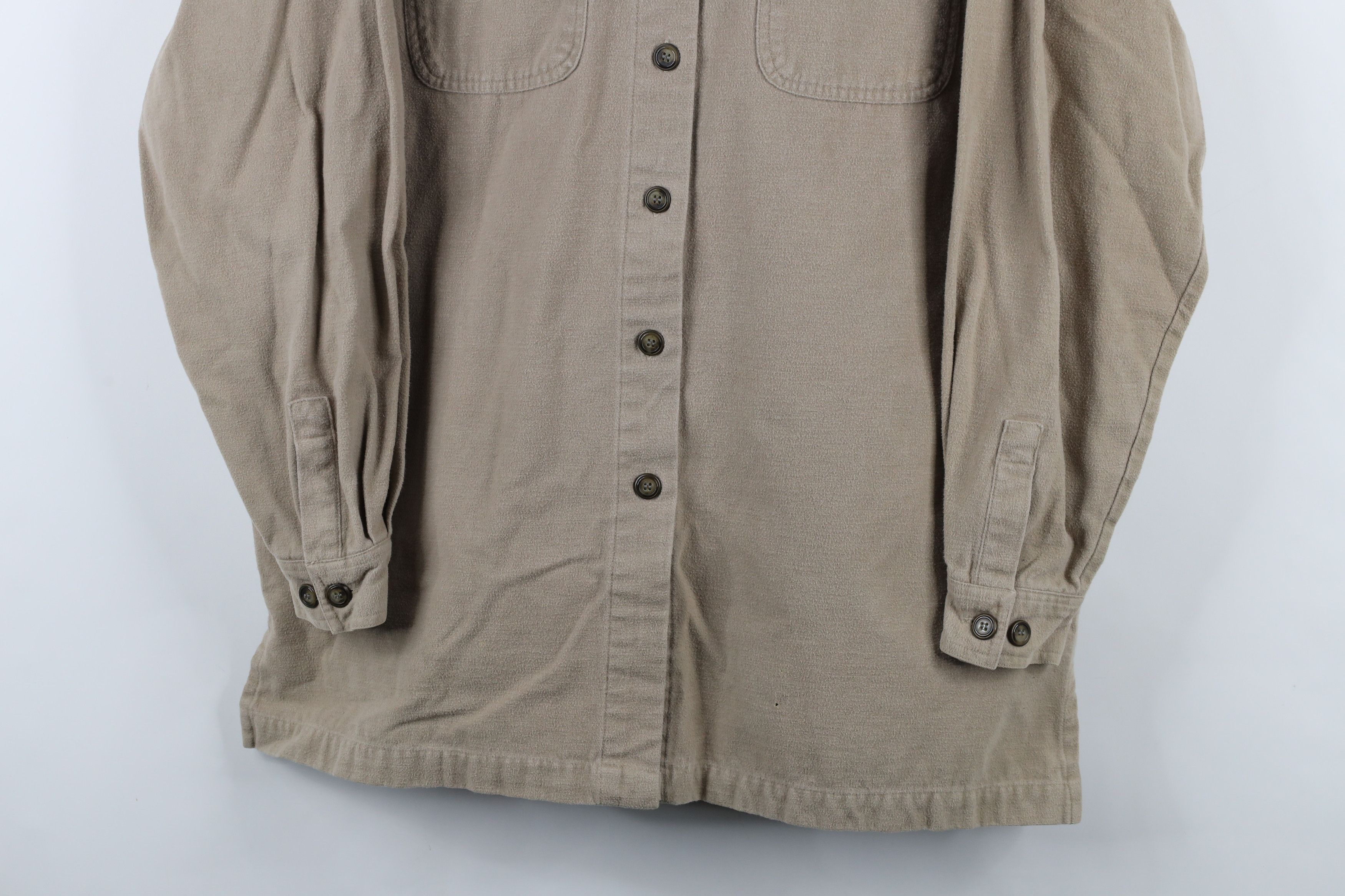 Vintage Vintage 90s Streetwear Heavyweight Cloth Button Shirt Size L / US 10 / IT 46 - 3 Thumbnail