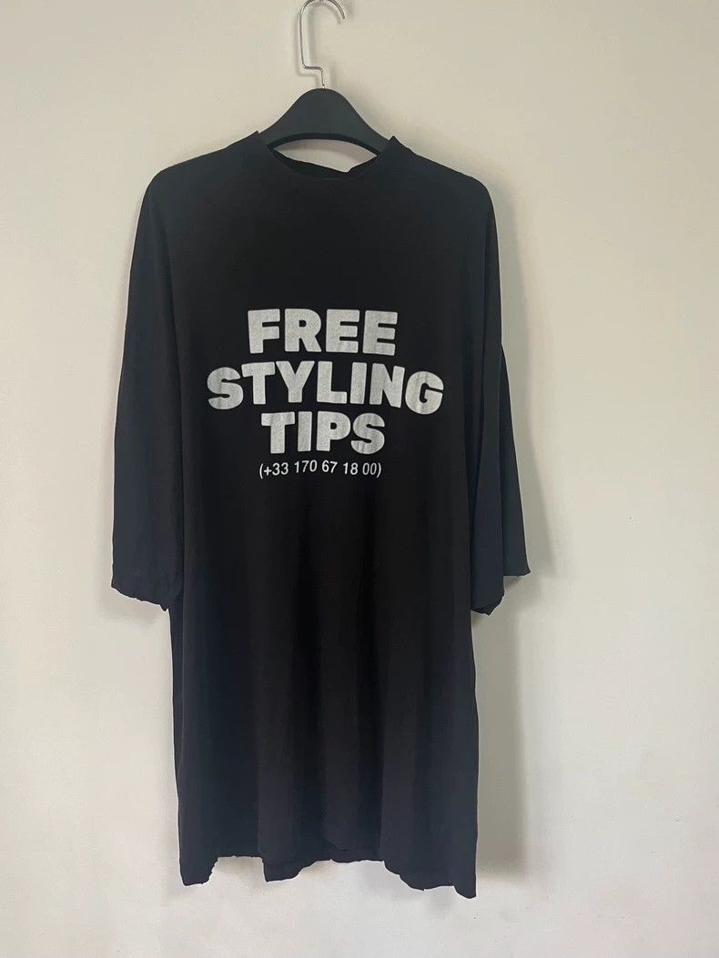 Balenciaga Balenciaga Letter free styling tips Black Telephone Printe Size US XS / EU 42 / 0 - 1 Thumbnail