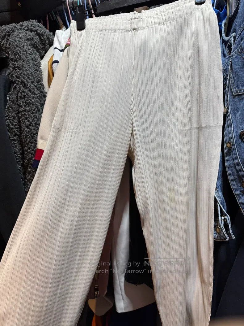 Issey Miyake Issey Miyake Gray Cropped Pants Size 25" / US 0 / IT 36 - 3 Thumbnail
