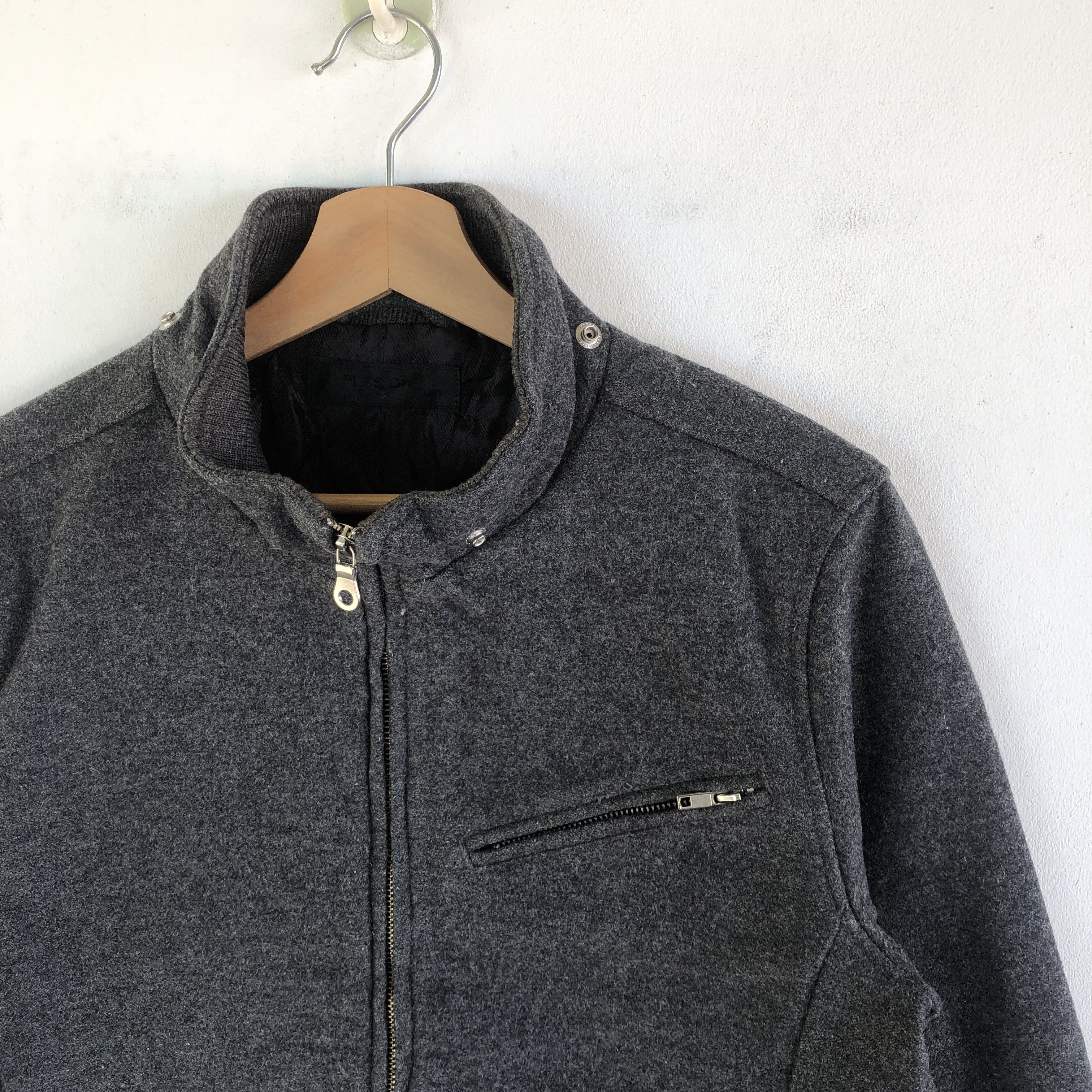 Japanese Brand × Vintage Vintage Plus One Japanese Zipper Wool Jacket Size S / US 4 / IT 40 - 5 Thumbnail