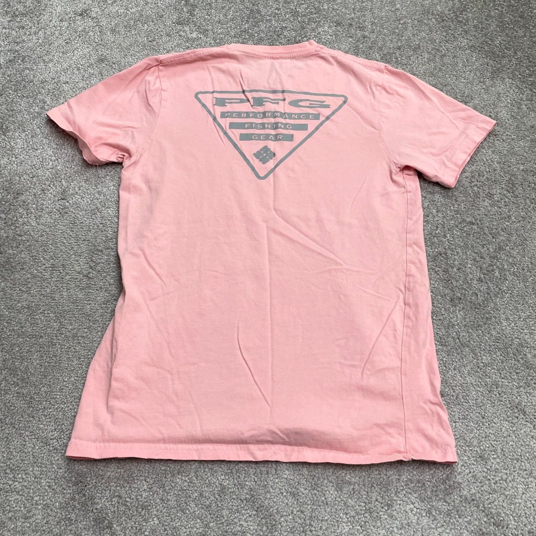 Pinko Columbia PFG Graphic T-Shirt Mens Medium Pink Crew Neck Short Sleeve Casual Tee Size US M / EU 48-50 / 2 - 2 Thumbnail