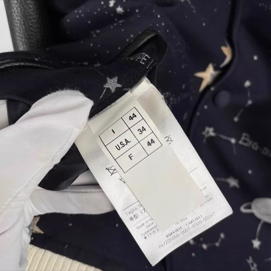 Valentino Valentino Starry Leather Color Block Baseball Jacket 44 Size US S / EU 44-46 / 1 - 2 Thumbnail