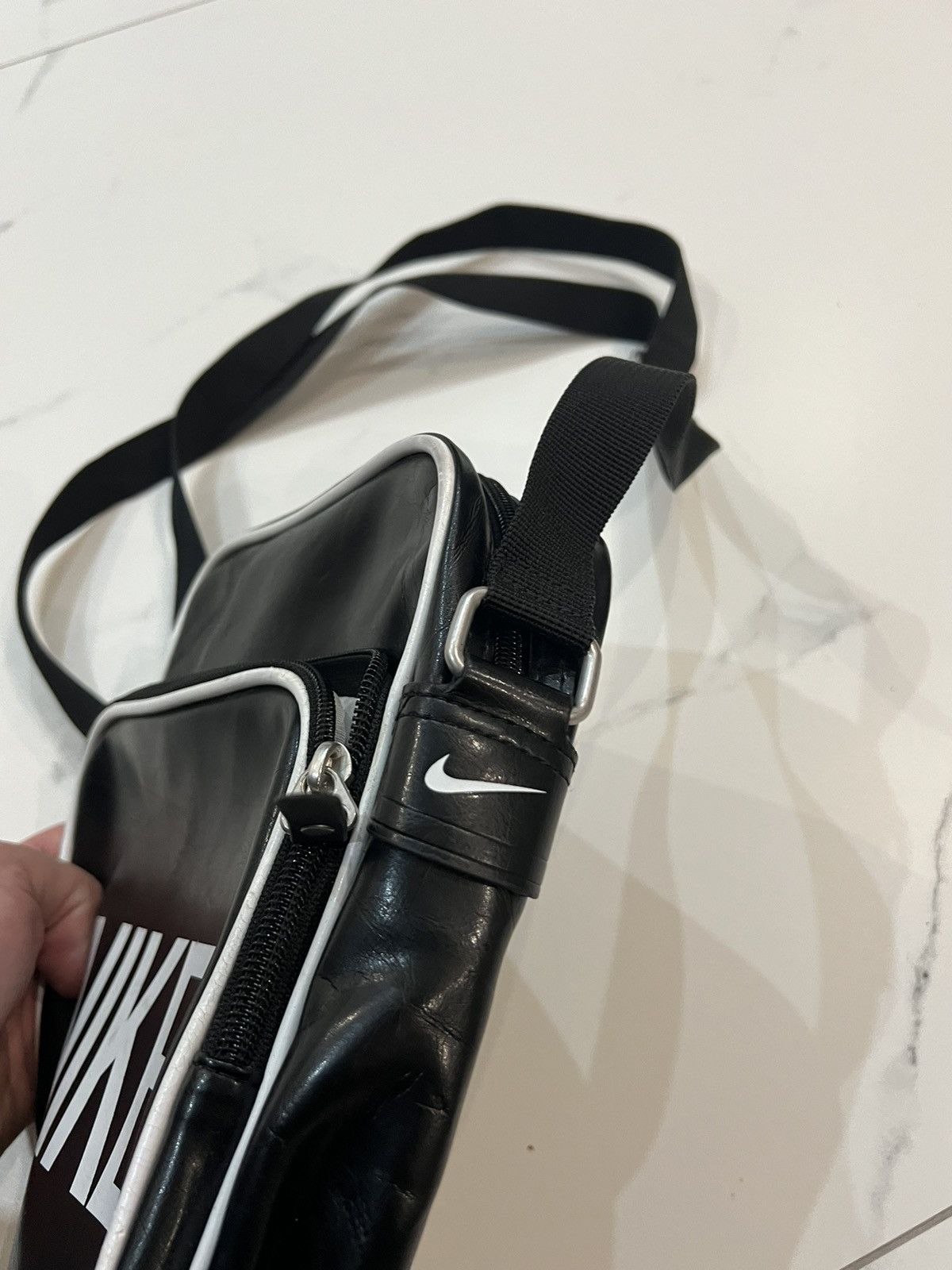 Nike × Nike ACG × Vintage Nike Black Shoulder Bag Drill Streetwear Size ONE SIZE - 3 Thumbnail