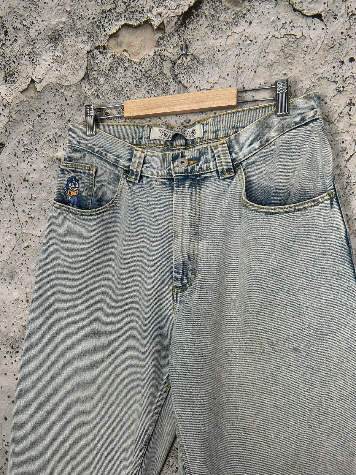 Polar Skate Co. Polar Skate Co Light Blue Skateboarding Baggy Denim Pants Size US 30 / EU 46 - 4 Thumbnail