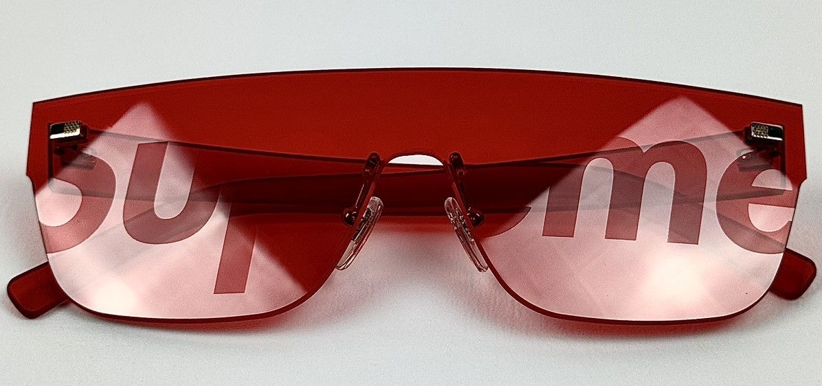 Louis Vuitton × Supreme Louis Vuitton - Supreme - AW2017 - City Mask Sunglasses Size ONE SIZE - 4 Thumbnail