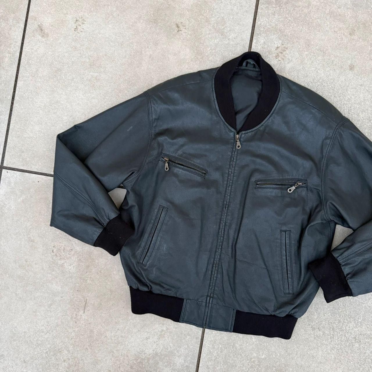 Vintage Vintage Real Leather Cropped Jacket Black Retro Vintage Size US M / EU 48-50 / 2 - 4 Thumbnail