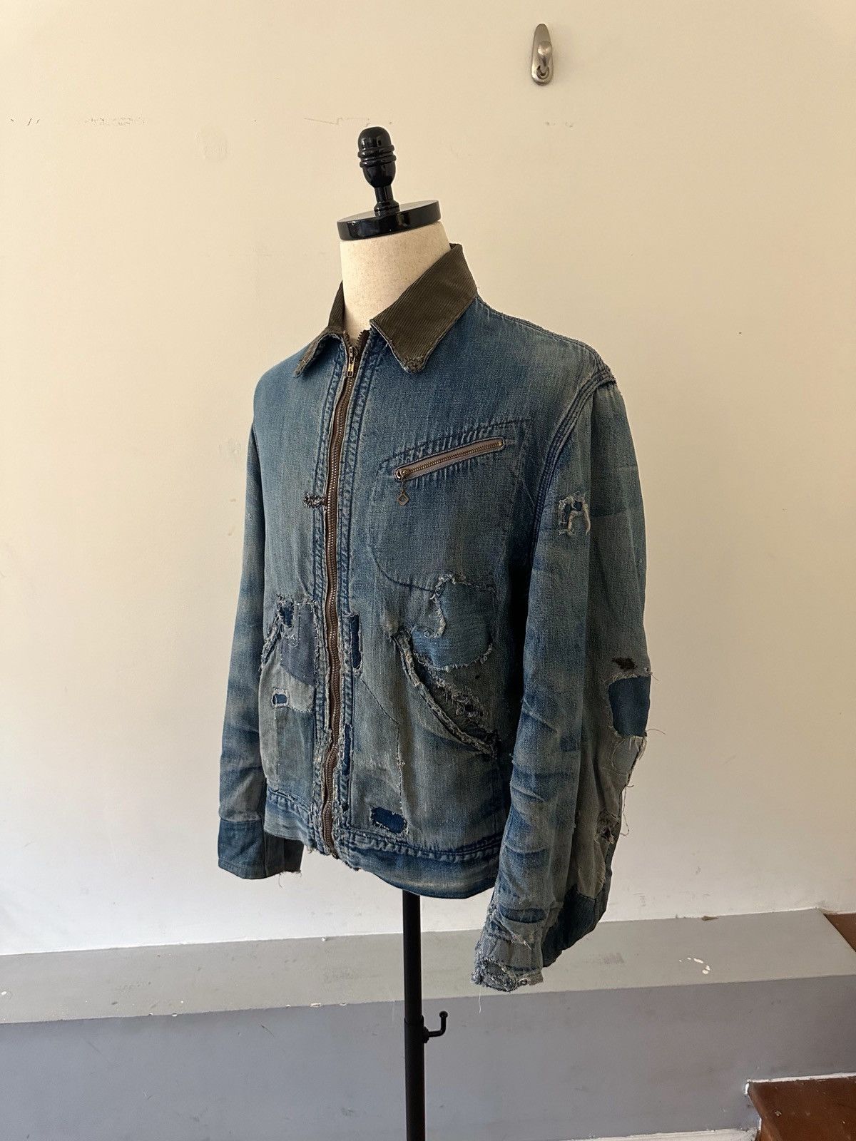 Vintage 1940s Sears Denim Jacket Size US L / EU 52-54 / 3 - 1 Thumbnail