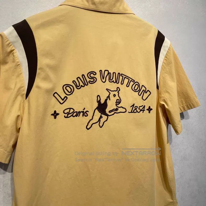 Louis Vuitton Louis Vuitton Dog Embroidered Short Sleeve Shirt Size US XXL / EU 58 / 5 - 3 Thumbnail