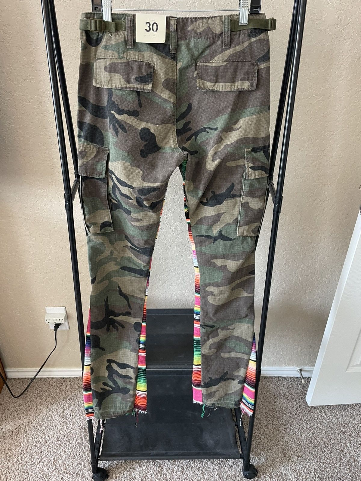 MNML Serape Bootcut Cargo Pants Camo nwt Size US 30 / EU 46 - 10 Thumbnail