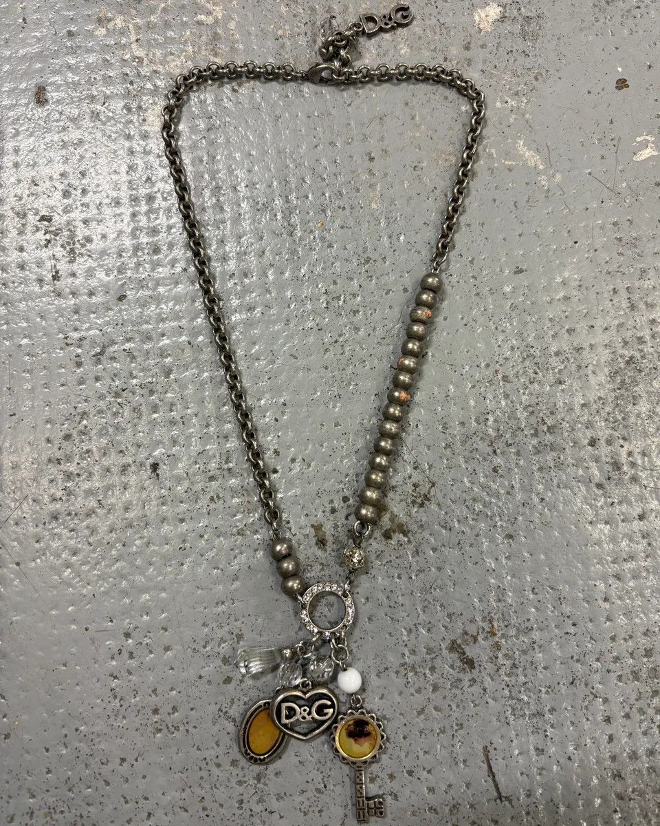 Dolce & Gabbana Dolce & Gabbana Silver Metal Charm Necklace Size ONE SIZE - 1 Thumbnail