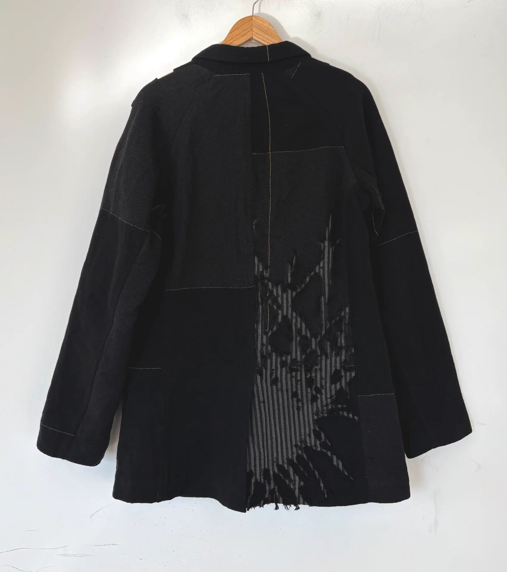 Yohji Yamamoto Yohji Yamamoto 16aw mens destroyed suit 3 (L/M Relaxed) Size US L / EU 52-54 / 3 - 2 Thumbnail