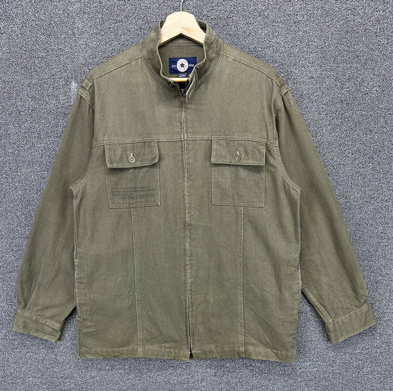 Converse Vintage Converse Military Style Jacket Size US L / EU 52-54 / 3 - 1 Thumbnail