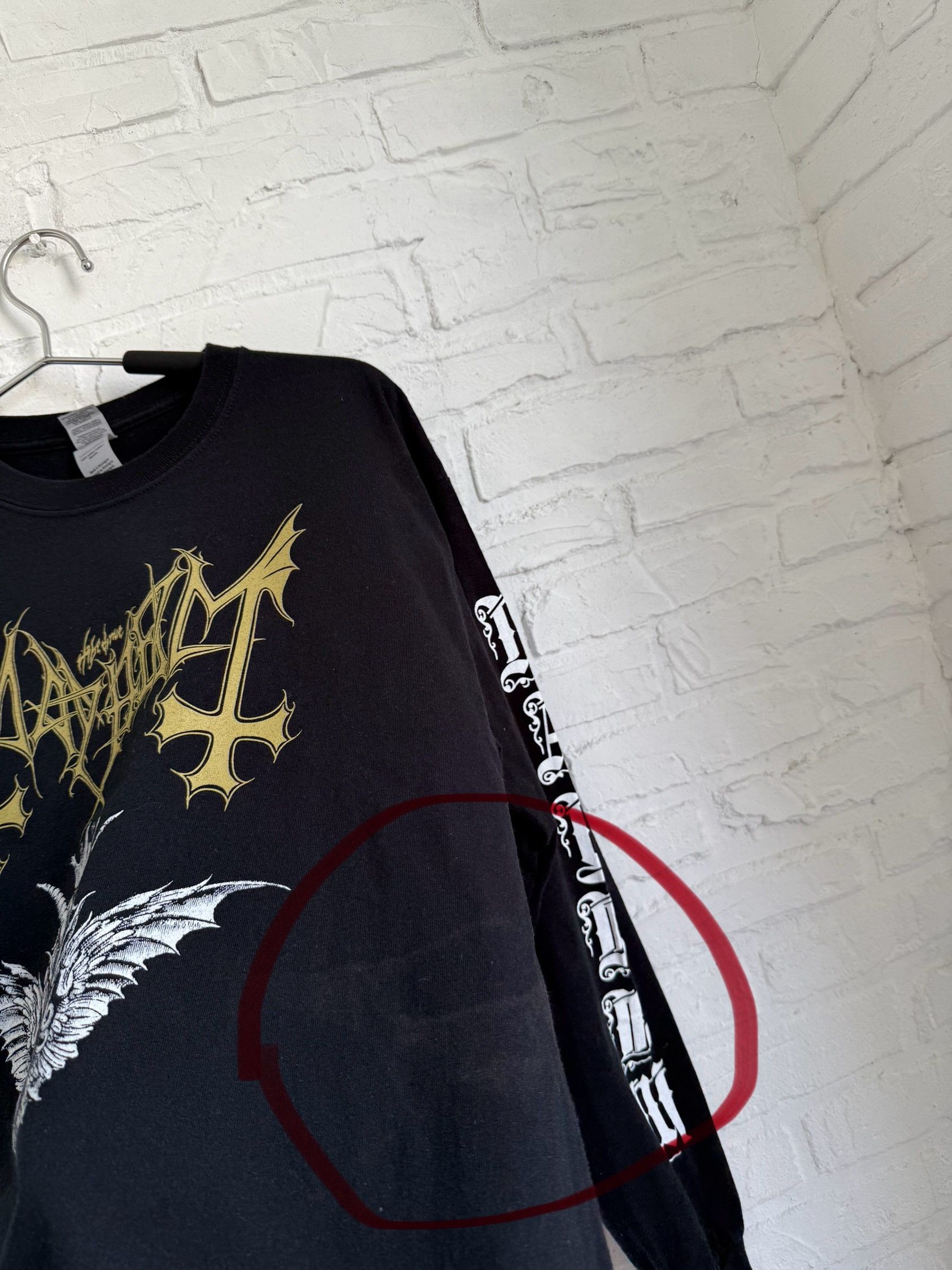 Band Tees × Vintage 2019 Mayhem daemon black metal long sleeve t-shirt Size US M / EU 48-50 / 2 - 5 Thumbnail