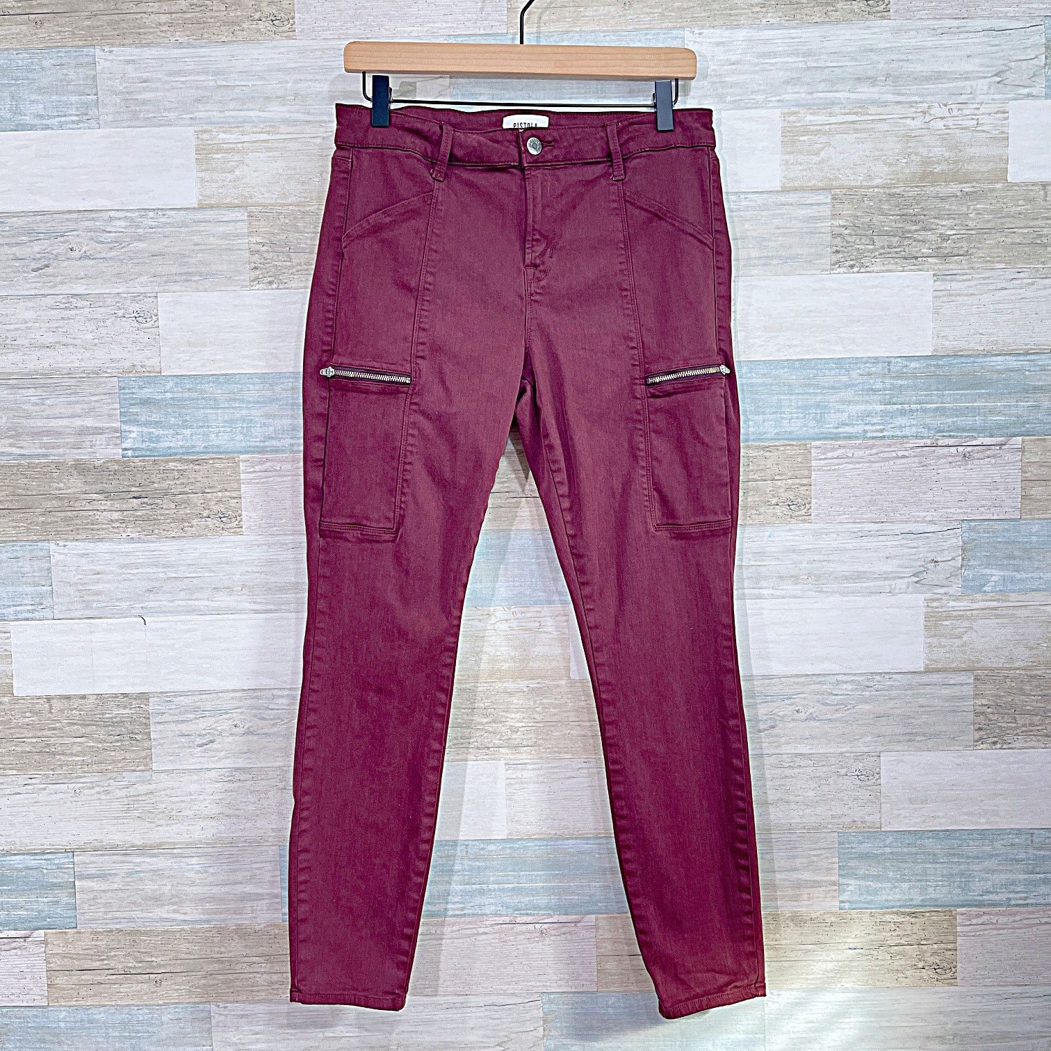 Pistola PISTOLA Hannah Moto Cargo Zip Pocket Skinny Jeans Womens 30 Size 30" / US 8 / IT 44 - 1 Thumbnail