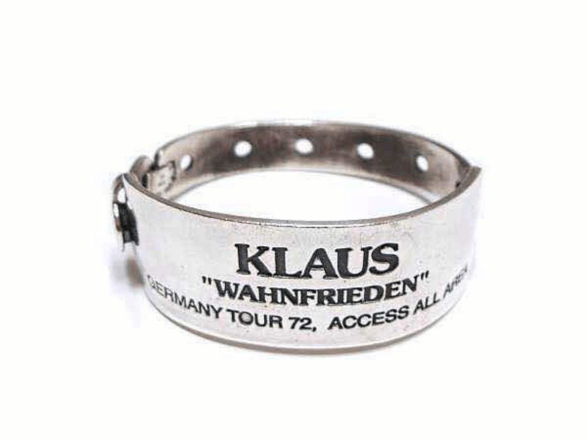 Undercover SS06 Undercover “T” Klaus White Concert Pass Bracelet