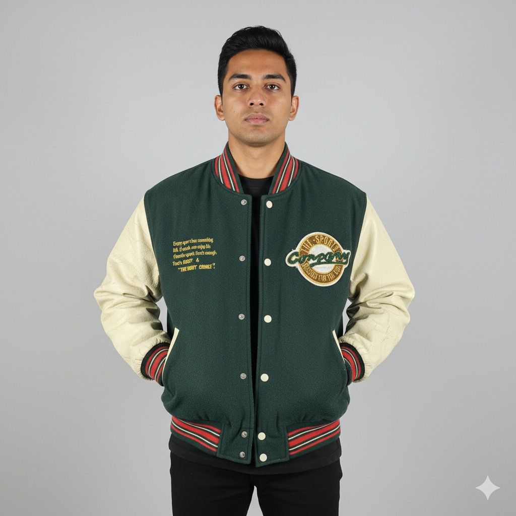 If Six Was Nine Vintage The Sport Company Varsity Jacket Size US L / EU 52-54 / 3 - 1 Thumbnail