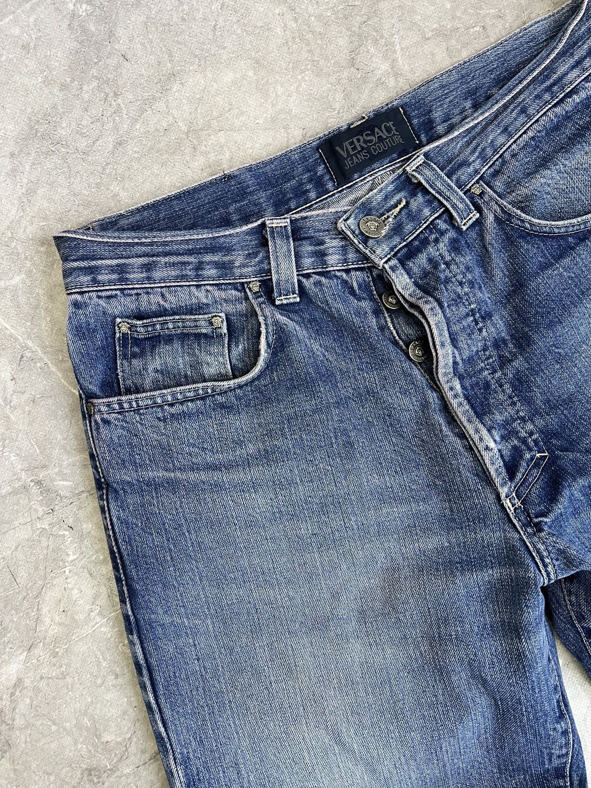 Versace Versace retro denim distressed y2k pants jeans Size US 34 / EU 50 - 4 Thumbnail