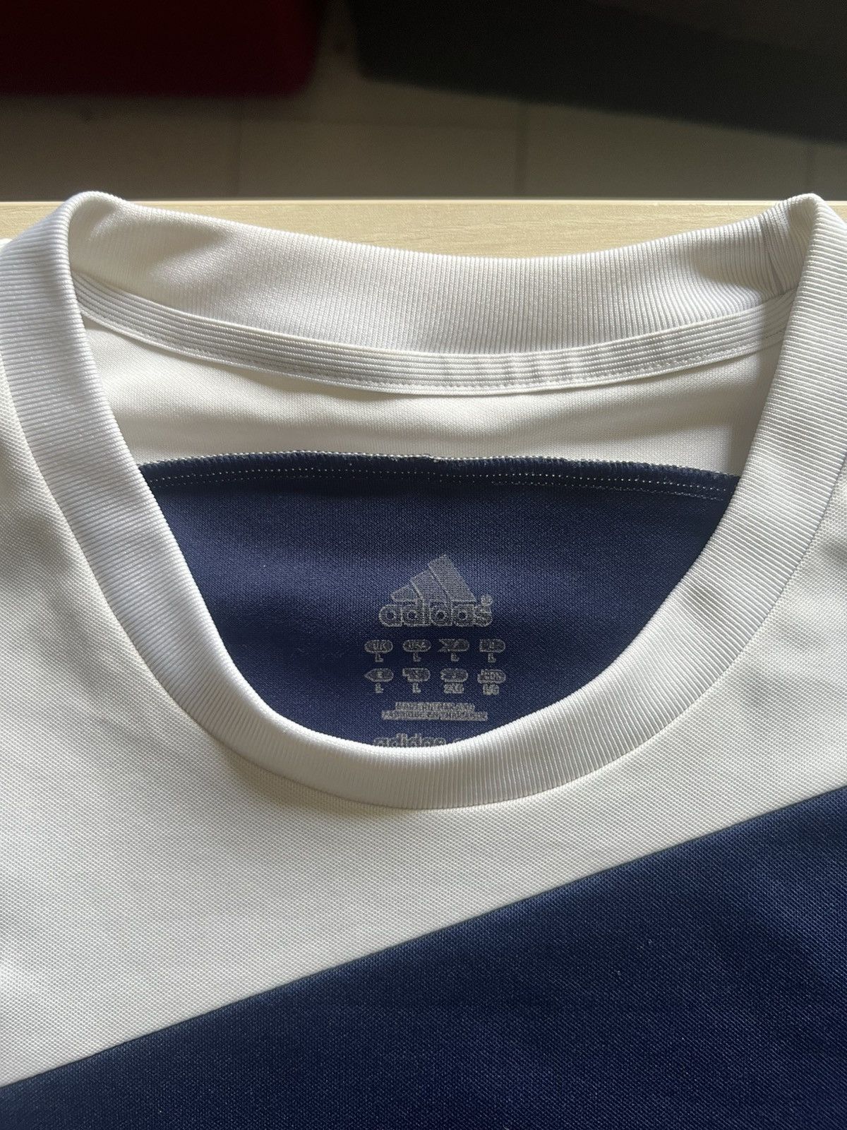 Adidas Adidas Long Sleeve Performance Tee – Navy & White – Size M Size US M / EU 48-50 / 2 - 4 Thumbnail