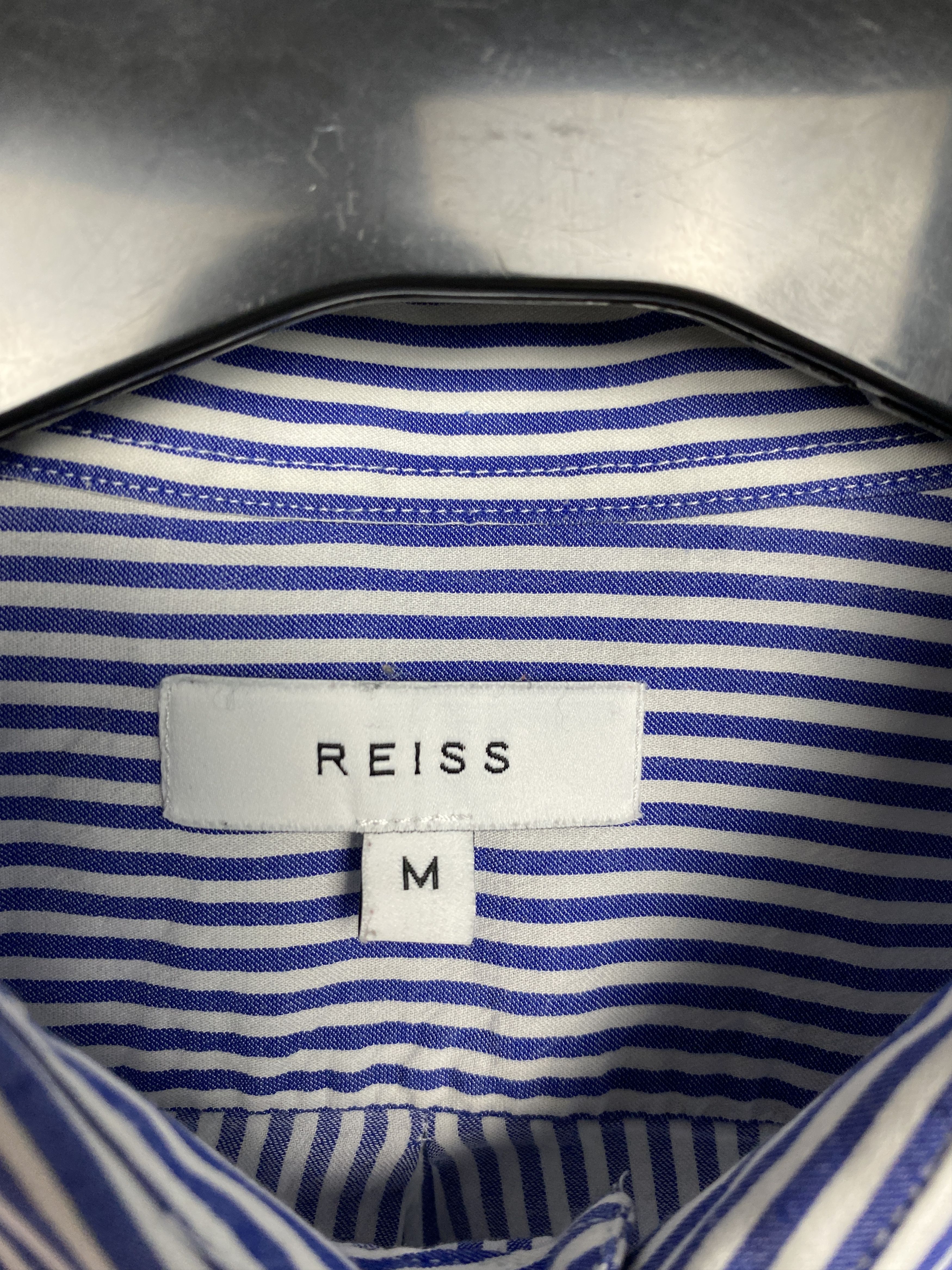 Reiss Reiss Mens Long Sleeve Striped Shirt Size US M / EU 48-50 / 2 - 3 Thumbnail
