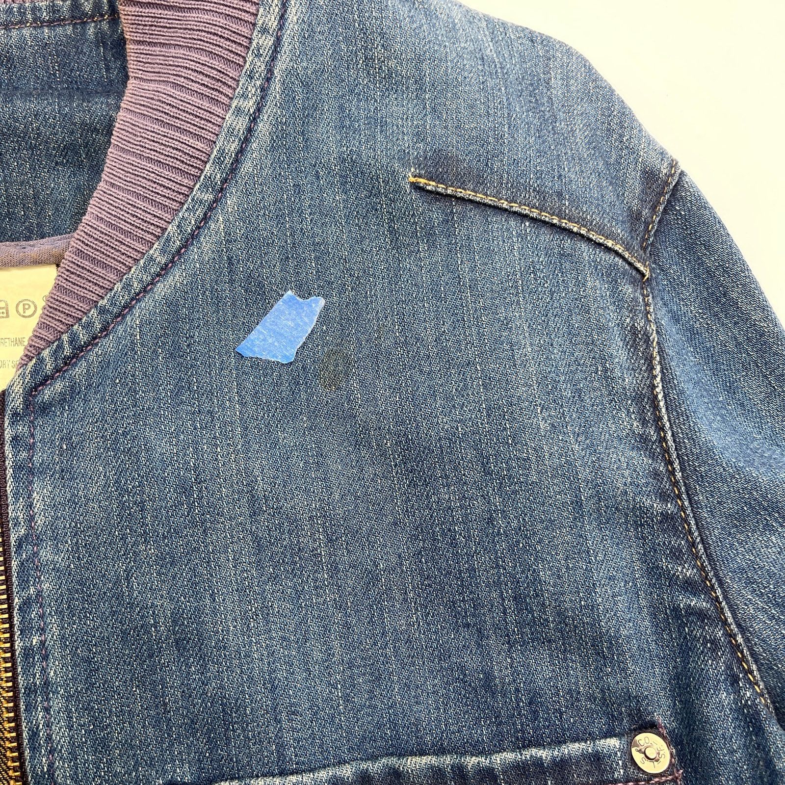 Levi's × Vintage Levi's Red Collection Bomber Denim Jacket Cropped Vintage Size M / US 6-8 / IT 42-44 - 5 Thumbnail