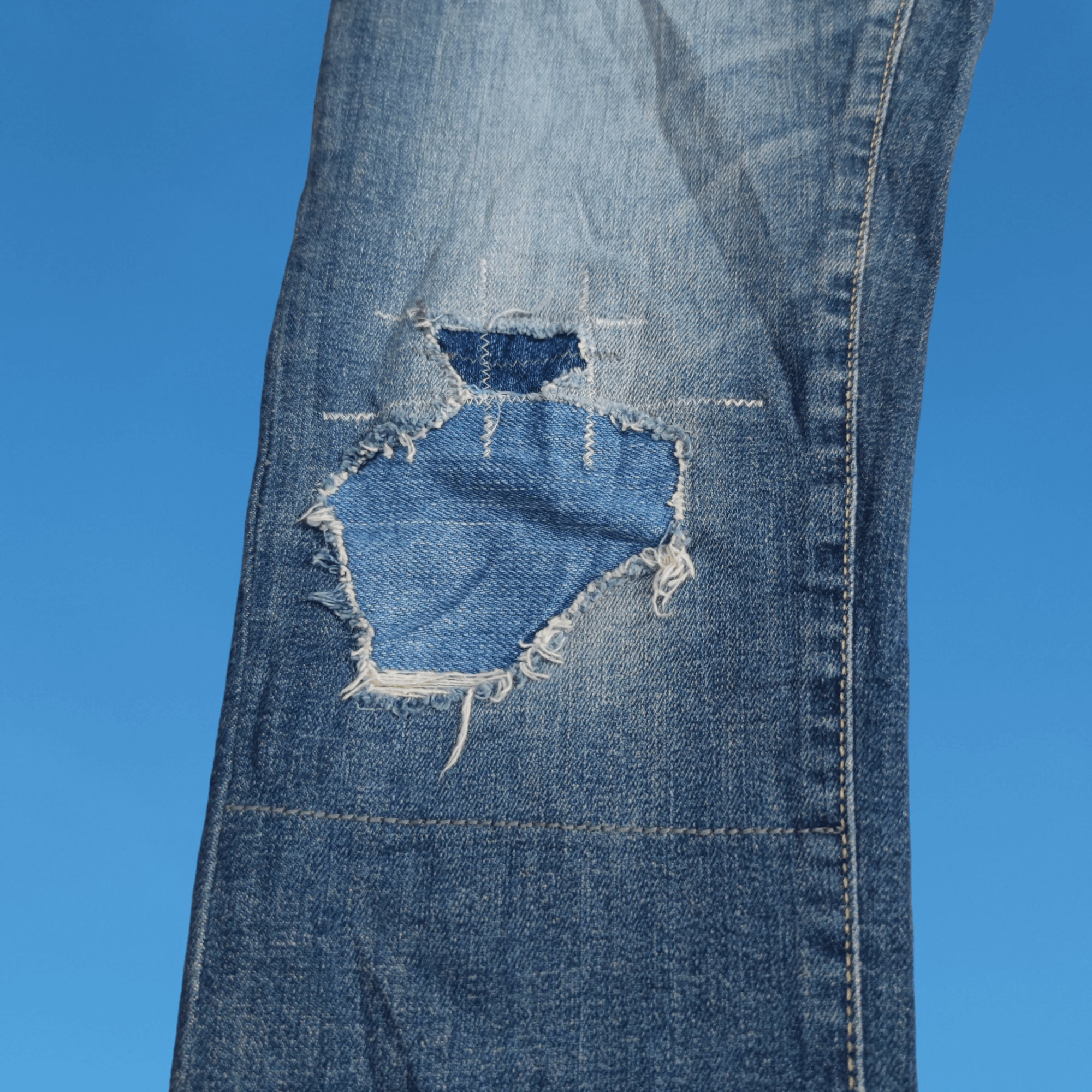 Hysteric Glamour Hysteric Glamour Distressed Studded With Patchwork Jeans Size 29" - 5 Thumbnail