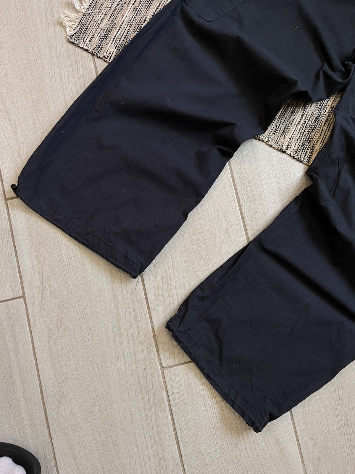 Japanese Brand × Vintage Y2K Vintage Navy Parachute Nylon Pants Japanese Avantgarde Size US 32 / EU 48 - 15 Thumbnail
