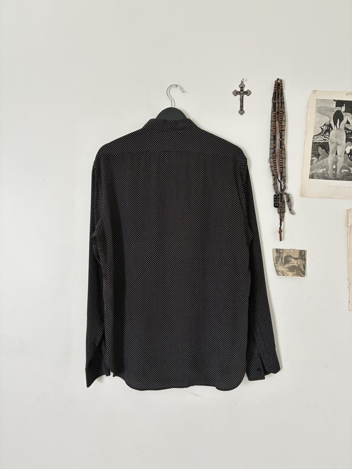 Saint Laurent Paris Saint Laurent Paris 2017 Silk Polka Dot Button Up Size US XL / EU 56 / 4 - 6 Thumbnail