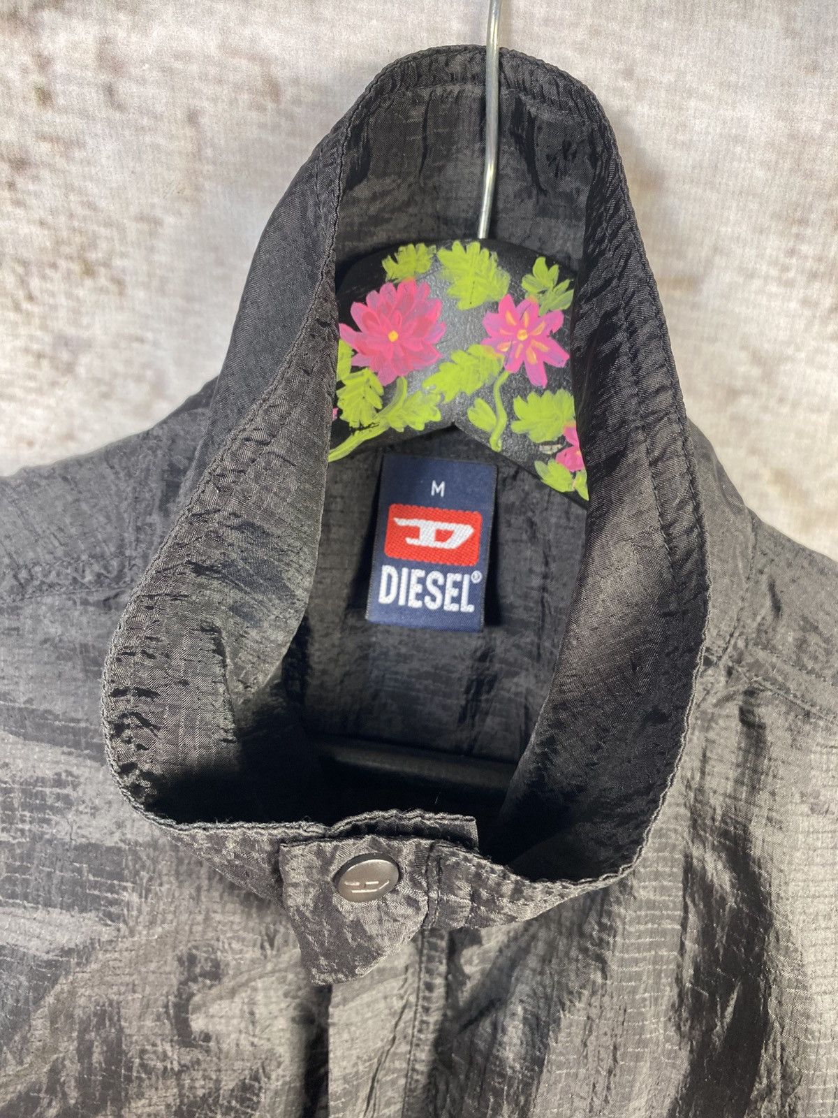 Diesel Diesel Vintage Y2k Zip Nylon Shirt Pocket Opium Overshirt M Size US M / EU 48-50 / 2 - 6 Thumbnail