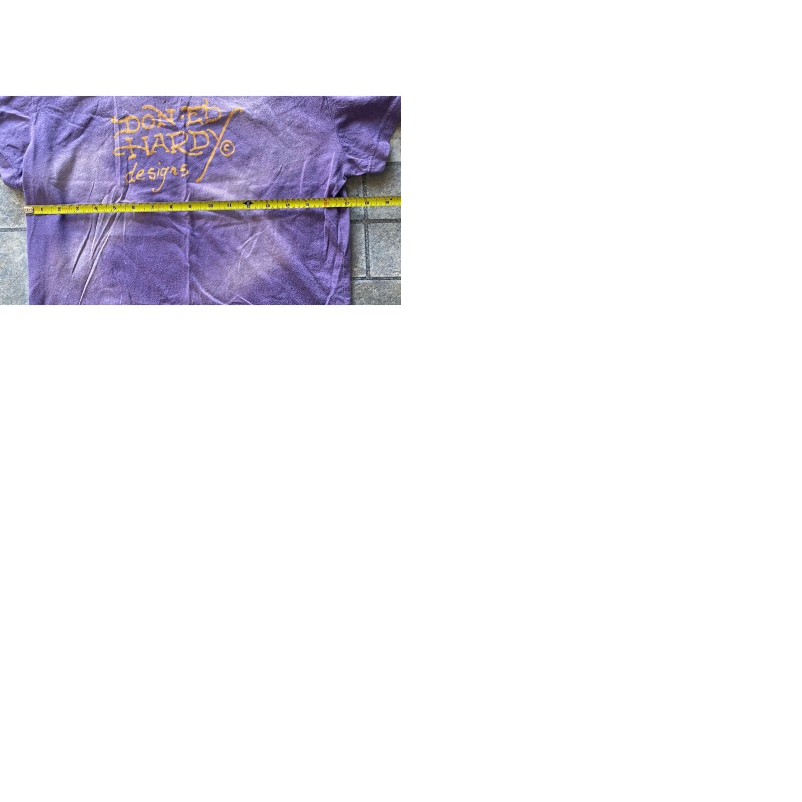 Ed Hardy Ed Hardy T-Shirt Women L Purple Short Sleeve Dagger Heart Knit Shirt Size L / US 10 / IT 46 - 10 Thumbnail