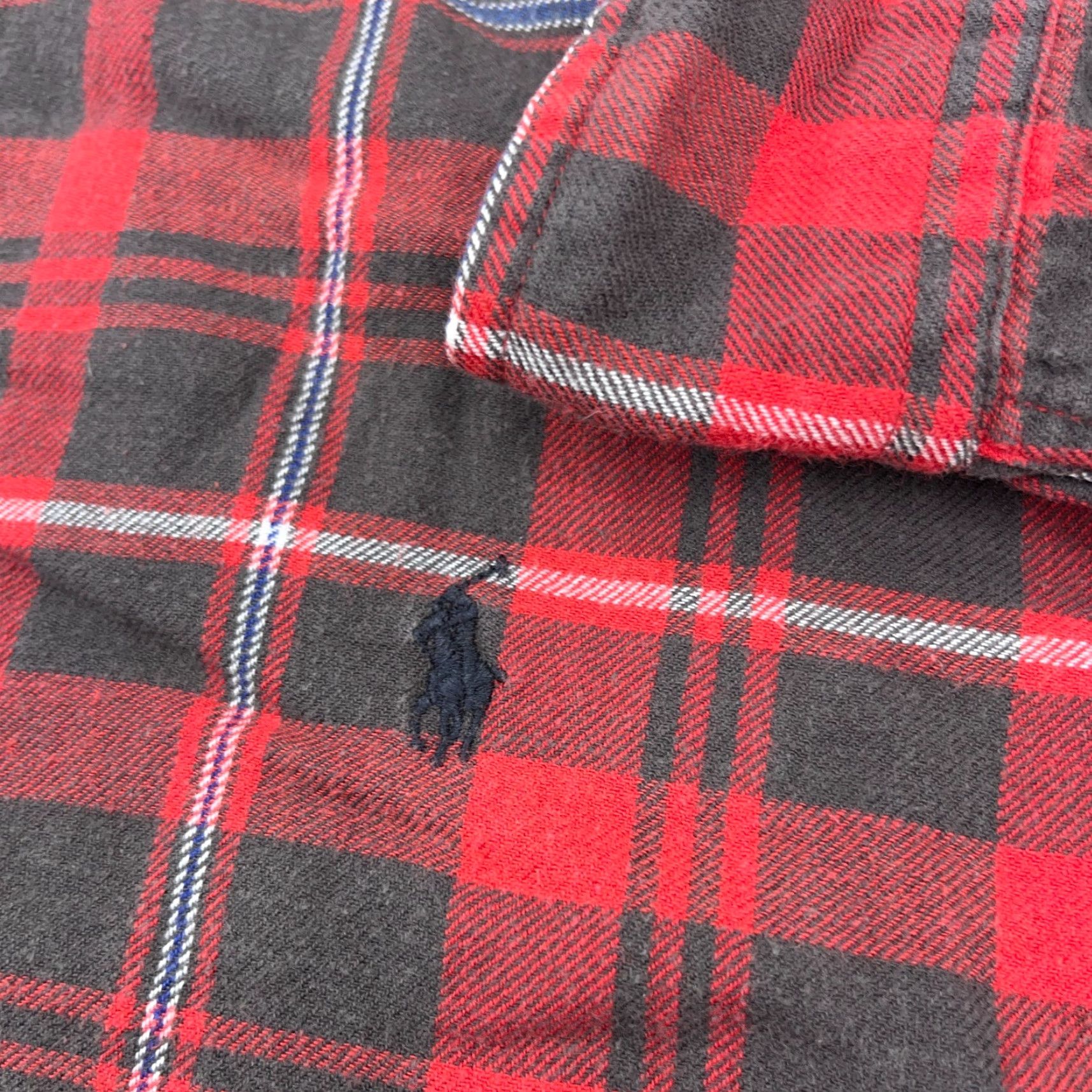 Ralph Lauren Ralph Lauren Button-Up Shirt Men XL Red Black Plaid Flannel Blaire Tartan Comfort Casual Size US XL / EU 56 / 4 - 3 Thumbnail
