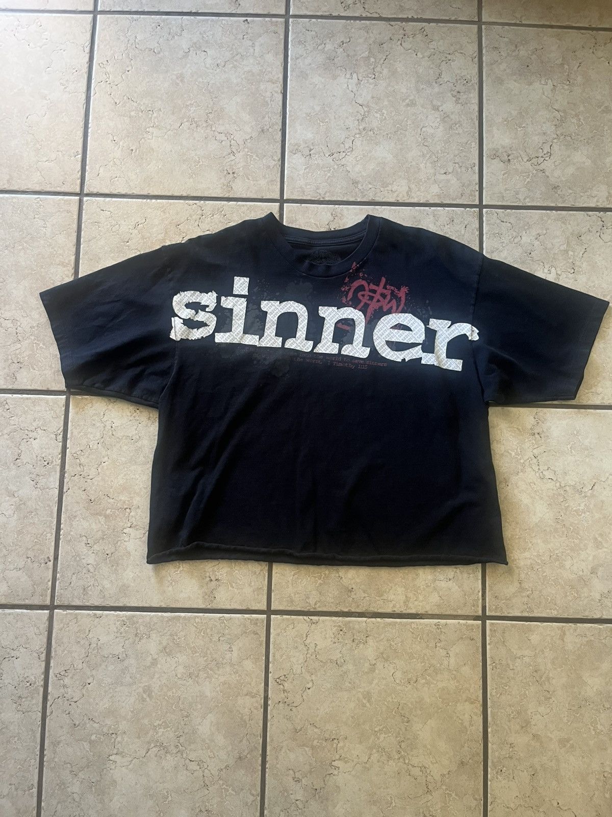 Vintage Cropped Jesus saved tee shirt Size US M / EU 48-50 / 2 - 2 Thumbnail