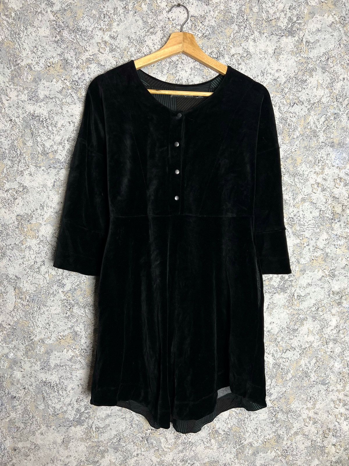 Designer Gudrun Sjoden Relaxed Tunic Dress Organic Velvet/Velour S Size S / US 4 / IT 40 - 1 Thumbnail