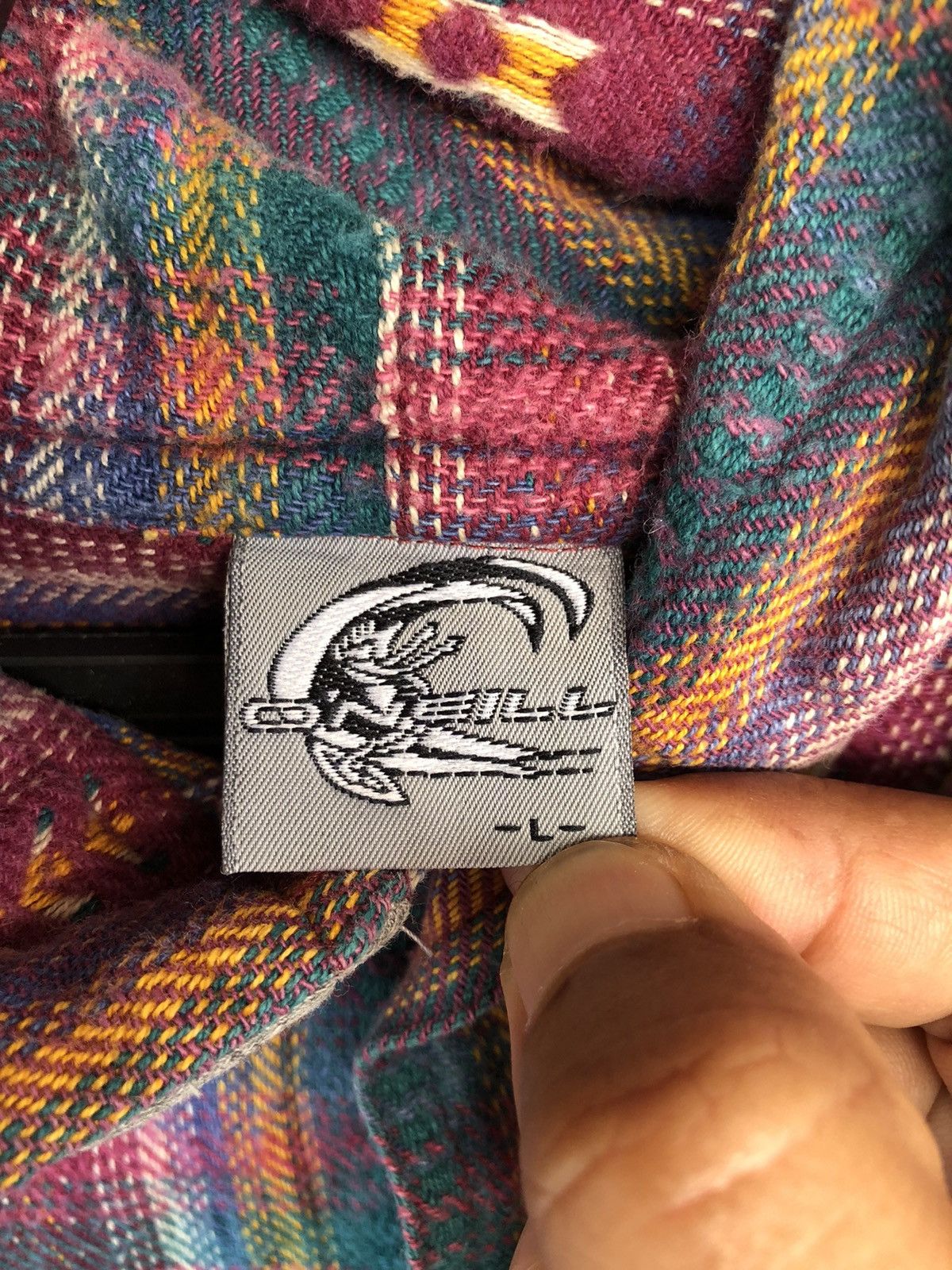 O'Neill × Vintage Vintage ONEILL Hoodie Button Heavy Shirt Size US L / EU 52-54 / 3 - 13 Thumbnail