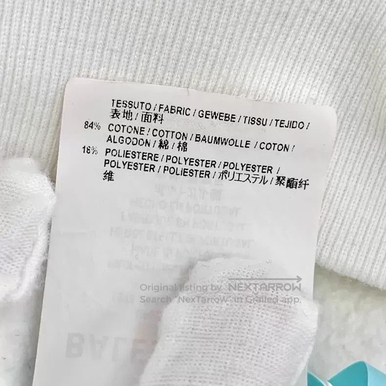 Balenciaga Balenciaga White Logo Letter Wheat Pattern Printed Cotton Size US XS / EU 42 / 0 - 8 Thumbnail