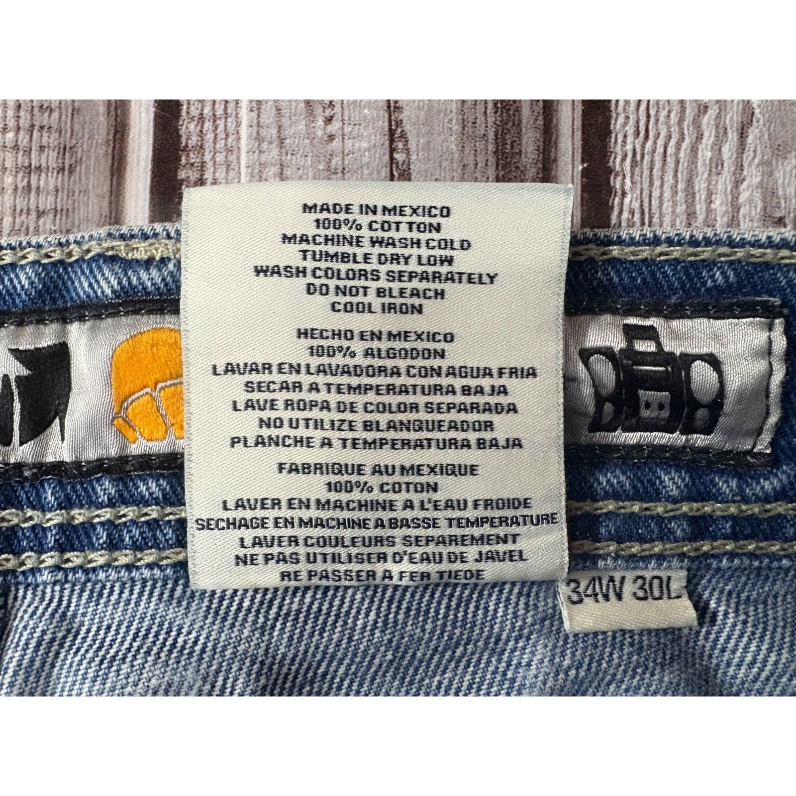 JNCO JNCO Rollin’ 26” baggy jeans size 34 x 30 color dark stone Y Size US 34 / EU 50 - 3 Thumbnail