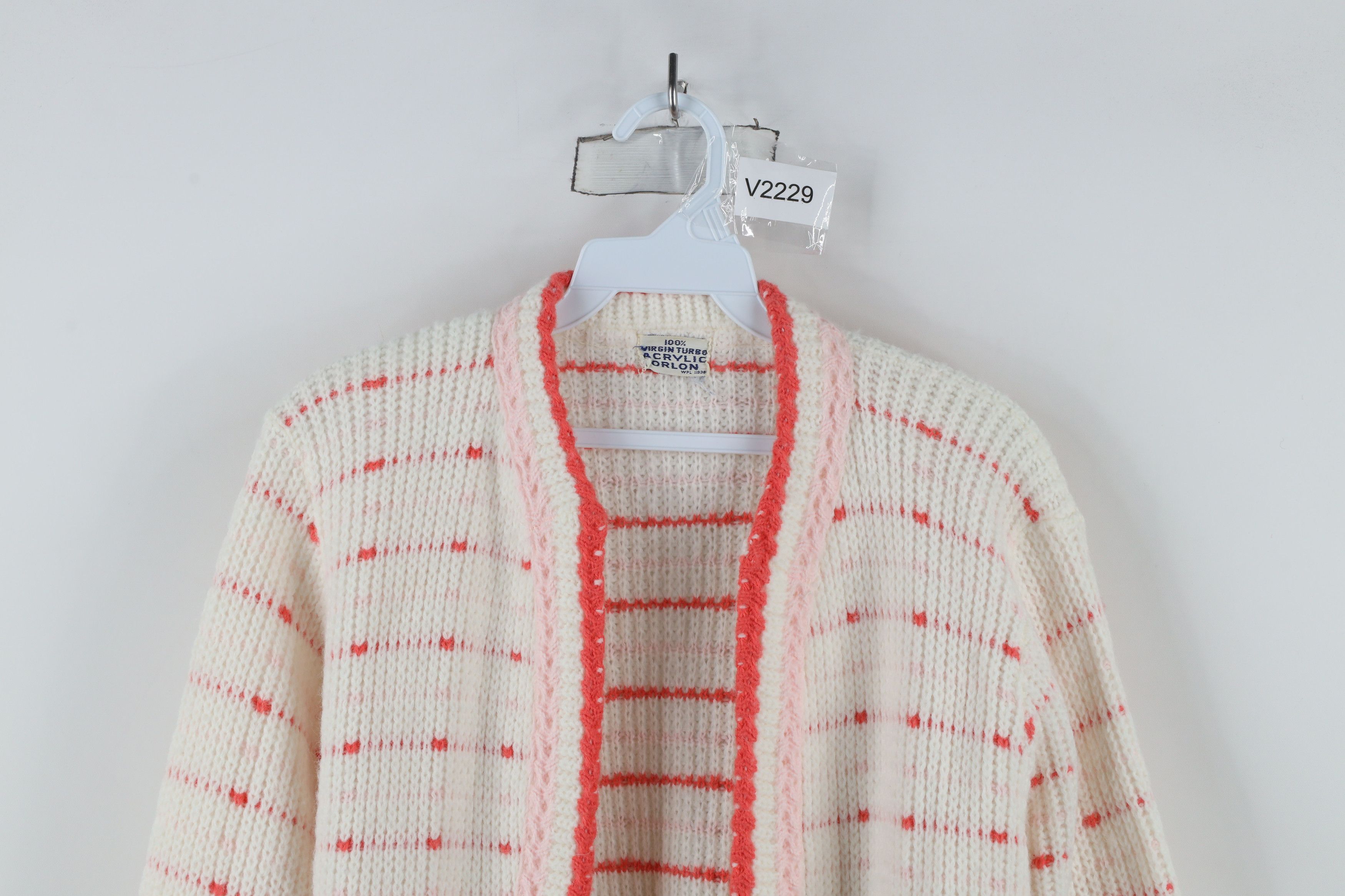 Vintage Vintage 60s 70s Streetwear Ribbed Knit Open Front Sweater Size S / US 4 / IT 40 - 2 Thumbnail