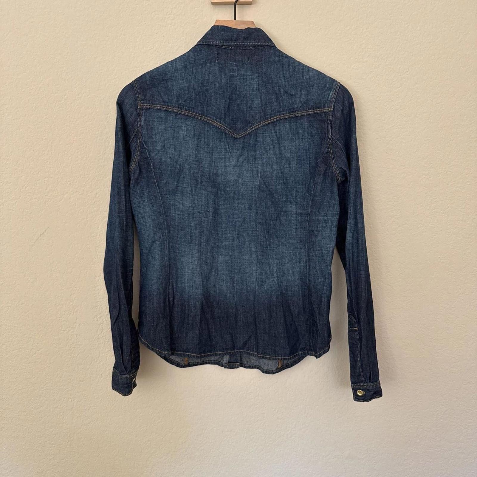 Juicy Couture Jeans Juicy Couture Y2K Western Denim Shirt Women’s S Blue Size S / US 4 / IT 40 - 4 Thumbnail
