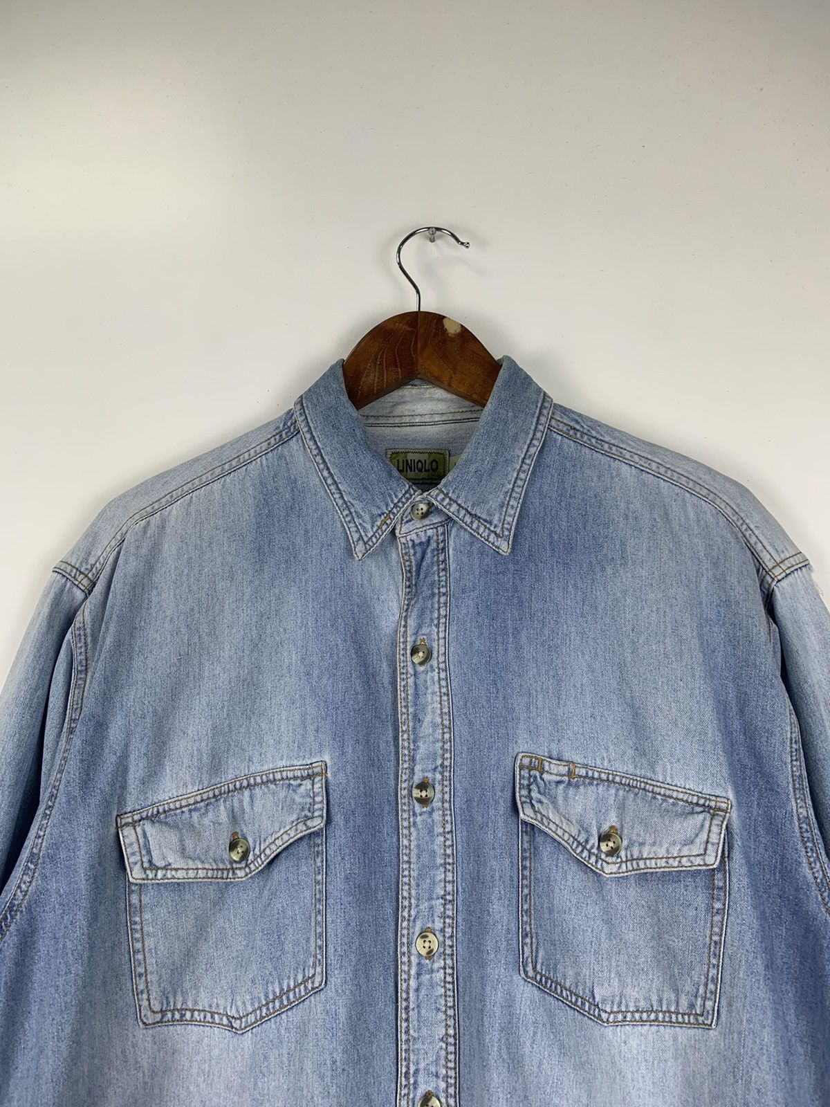 Uniqlo Vintage Uniqlo Denim Jacket Size US L / EU 52-54 / 3 - 6 Thumbnail