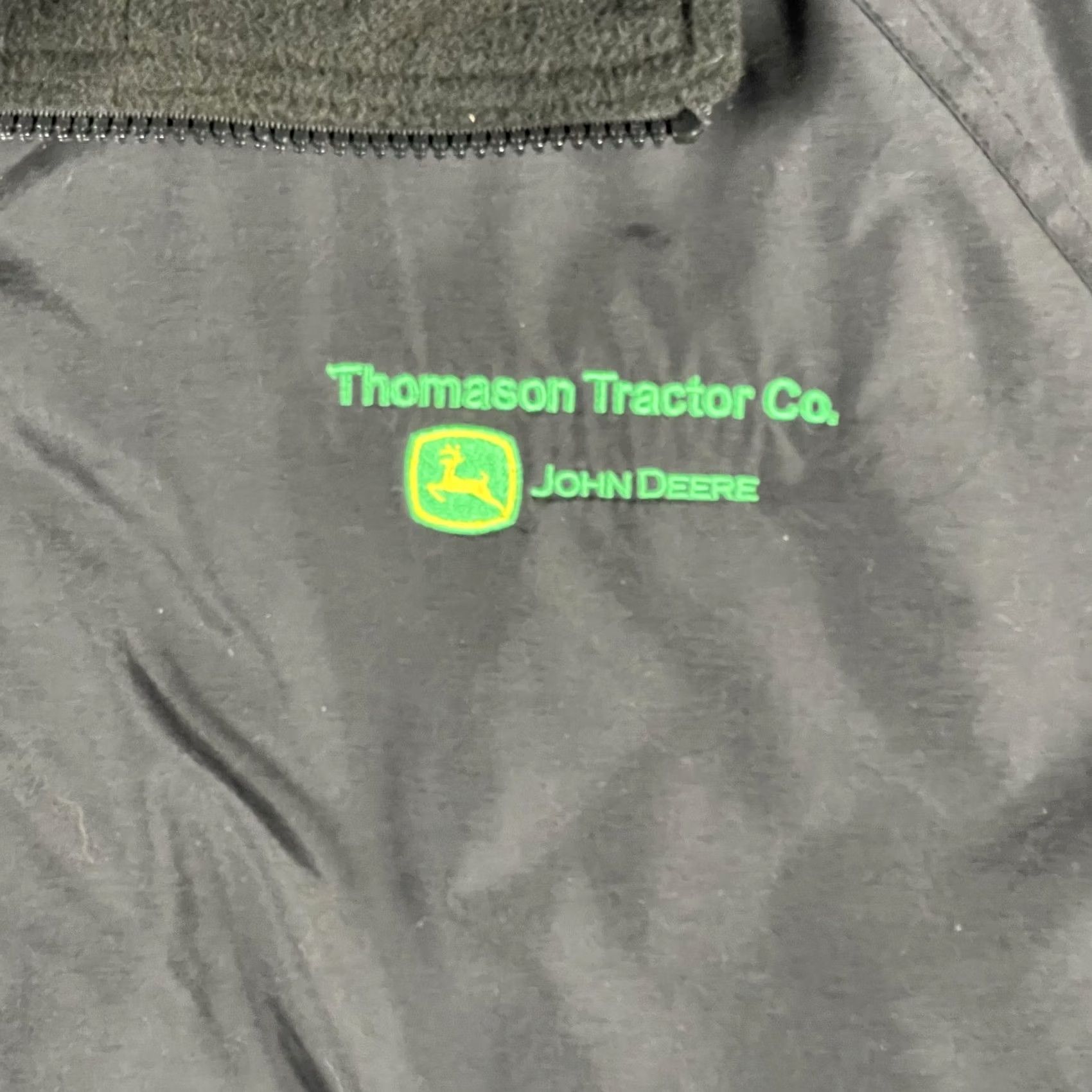 Port Authority Port Authority Jacket Mens 2XL Black Lined Windbreaker Zip Full Pockets Logo Embroidered Thomason Tractor John Deere Casual Workwear Outdoor Size US XXL / EU 58 / 5 - 5 Thumbnail