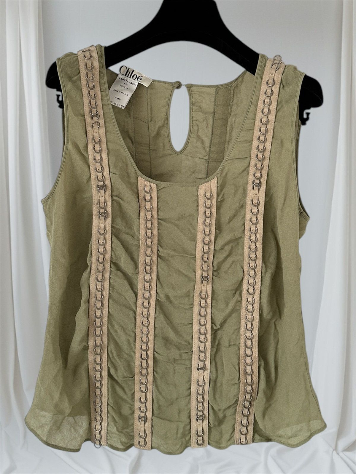 Chloe Archive Chloé Phoebe Philo silk top Size M / US 6-8 / IT 42-44 - 1 Thumbnail