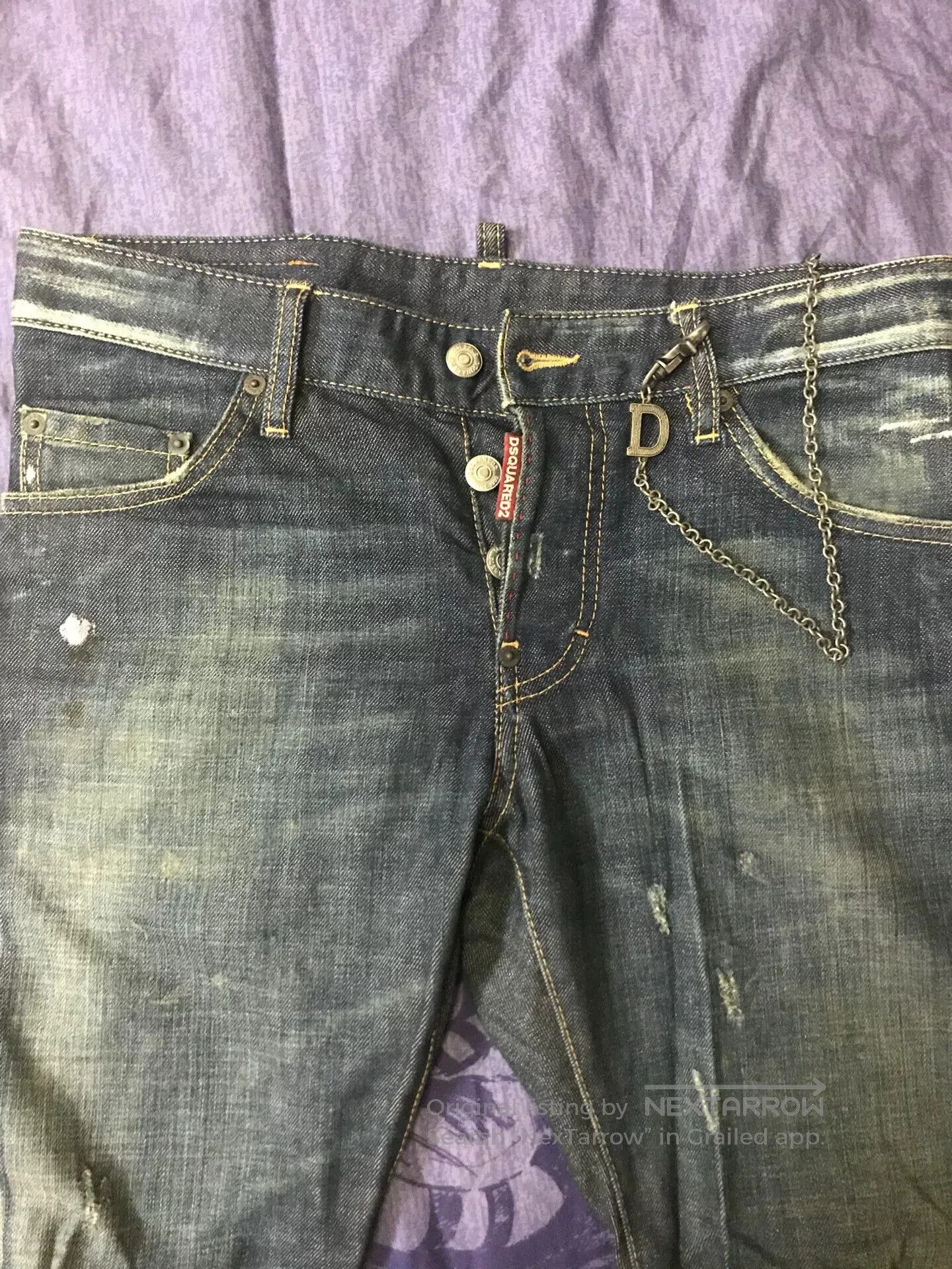 Dsquared2 Dsquared2 D2 Red Zipper Jeans. Size US 28 / EU 44 - 2 Thumbnail