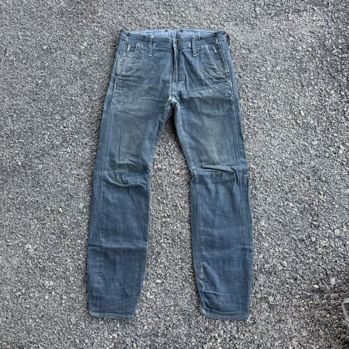 G-Star × Japanese Brand × Jean VINTAGE G STAR RAW FADED JEAN DENIM PANTS Size US 32 / EU 48 - 2 Thumbnail